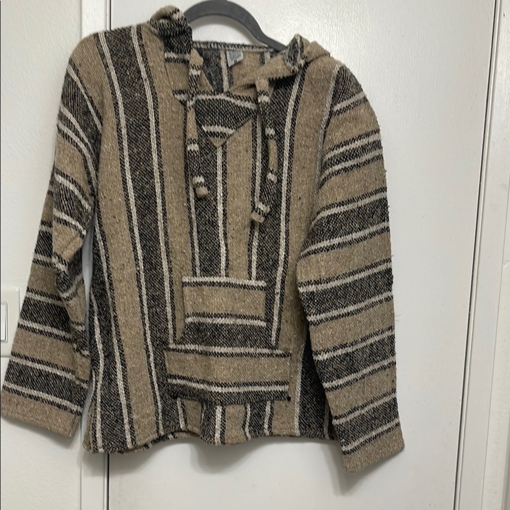 Artesanias Sanfe Striped Hoodie